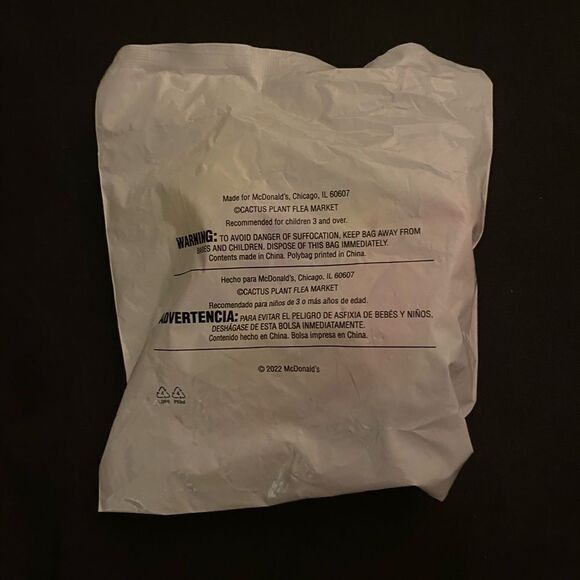 2022 McDONALD'S Cactus Plant Flea Market CPFM Happy Meal Grimace Toys - Picture 3 of 3